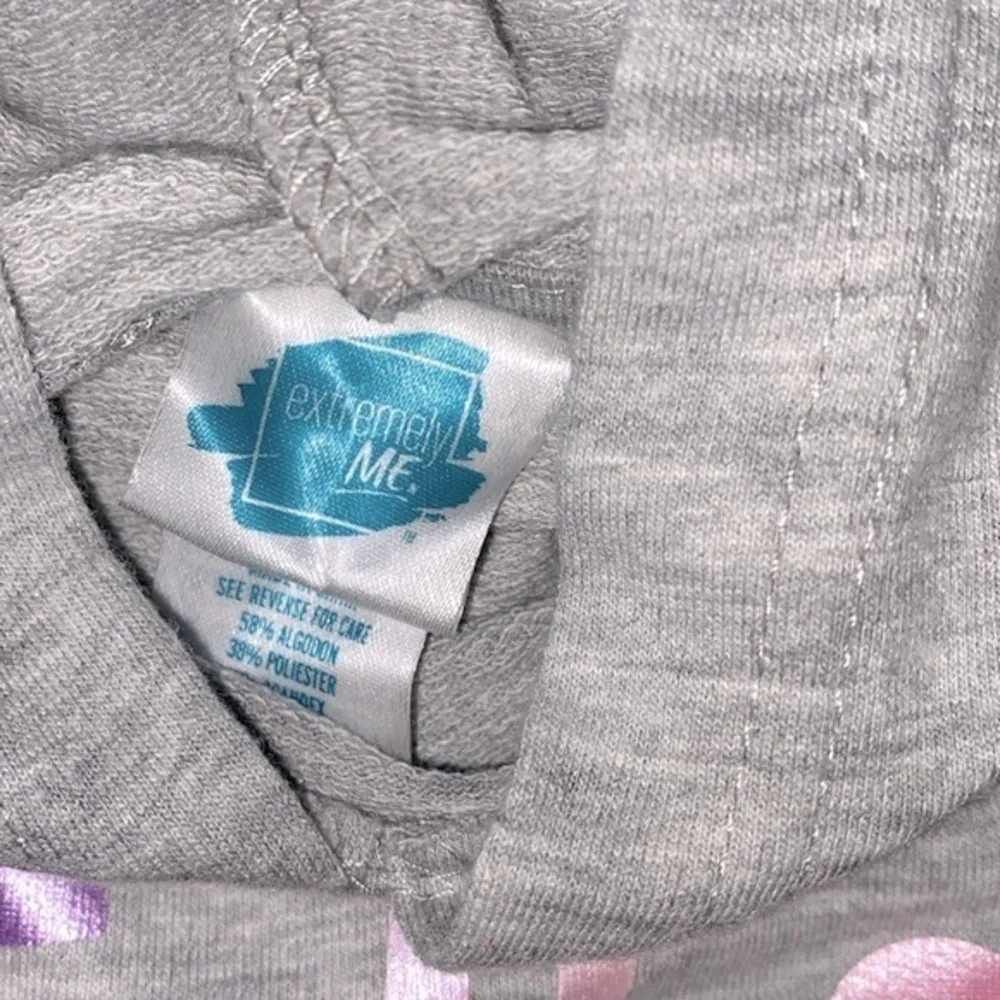 Justice grey sweatshirt hooded size 14